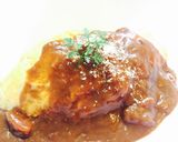 カレーのリメイク！卵1つで半熟オムライス作り方9写真