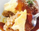 カレーのリメイク！卵1つで半熟オムライス作り方10写真