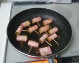 チーズたっぷりアスパラのベーコン巻き作り方5写真