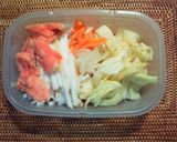 作り置きから→　塩鮭と野菜の餡かけ豆腐作り方1写真