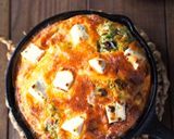 春キャベツとクリチのスキレットオムレツ作り方9写真