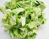 レンジで簡単☆キャベツナ胡麻和え。作り方1写真