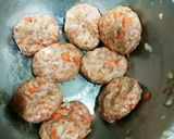 簡単　ピーマンの肉詰めとハンバーグ作り方4写真