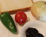 プルーンたっぷりのピザトースト。作り方1写真