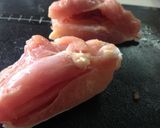 ✴︎簡単♥︎ニンニクを挟んだチキンカツ作り方3写真