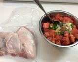 チキンソテーのフレッシュトマトソース作り方1写真