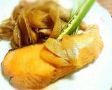 サーモンとごぼうの生姜煮作り方4写真