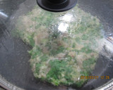 大根の葉とコマ切れ豚肉チヂミ風作り方2写真
