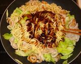 アボカドとトマトの焼きそば！美味！作り方3写真
