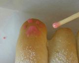 HBで♥可愛い猫の手スティックちぎりパン作り方10写真