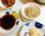 菜の花と若鶏の梅肉あえ作り方1写真