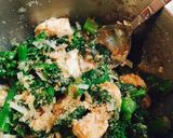 菜の花と若鶏の梅肉あえ作り方6写真