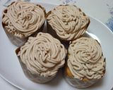 カップケーキでﾓﾝﾌﾞﾗﾝ作り方6写真