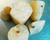 美人☆奇跡の野菜☆ヤーコンとわかめ酢醤油作り方2写真