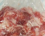 マヨネーズで豚こま肉を焼肉風に♪作り方1写真