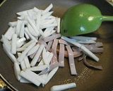 蕪と青菜とハムの炒め物作り方9写真