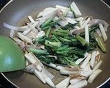 蕪と青菜とハムの炒め物作り方10写真