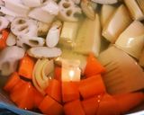 ☆春野菜と鶏つくねの煮物☆作り方5写真