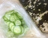 すし酢でキメる☆胡瓜とわかめの酢の物作り方1写真