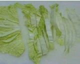 白菜と油揚げの味噌汁作り方1写真