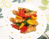 豚とパプリカとピーマンのゴマ味噌炒め作り方7写真