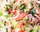 白菜とカニカマでフンワリ卵あんかけ中華風作り方3写真
