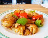 酢豚風♡鶏のから揚げとパプリカの甘酢あん作り方10写真