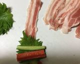 豚しそ巻き♪作り方1写真