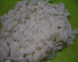 食感最高！山芋だんごの春菊添え～作り方1写真