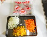 豆と肉団子の具沢山カレースープ作り方1写真