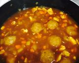 豆と肉団子の具沢山カレースープ作り方3写真