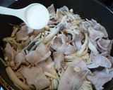 カルシウム満杯！豚肉ときのこのおろし炒め作り方5写真