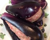 熱々！ジュワッと茄子の肉団子はさみ揚げ作り方5写真