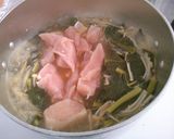かき菜と鶏むね肉もやしの簡単♪中華煮作り方5写真