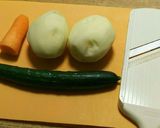 細切りフライドポテトのハニーサラダ作り方1写真