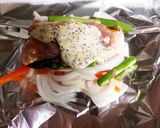 簡単！鶏とアスパラのマスタードホイル焼き作り方5写真