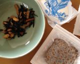腸すっきり！ひじき煮なっ豆腐丼作り方1写真