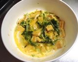 姪に捧げる♡レンジで.水菜の卵とじ作り方4写真