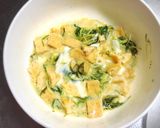 姪に捧げる♡レンジで.水菜の卵とじ作り方5写真