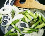 海老とアスパラのトマトクリームパスタ作り方6写真