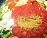 海老とアスパラのトマトクリームパスタ作り方7写真