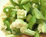 ピーマンのごま塩おかかトースト作り方4写真