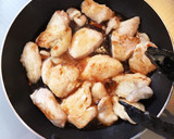 作り置き*鶏むね肉の照り焼き♪ねぎ絡め作り方6写真