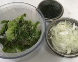 新玉ネギでシャキパリ海苔サラダ作り方1写真