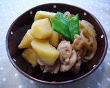さつま芋と鶏肉の甜麺醤煮作り方8写真