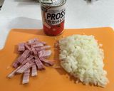 簡単！トマトソースと厚切りベーコンパスタ作り方2写真
