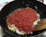 簡単！トマトソースと厚切りベーコンパスタ作り方4写真