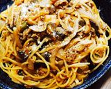 ナスとひき肉のパスタ作り方6写真