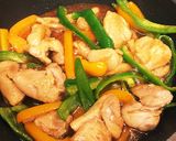 鶏肉とピーマンの酢豚風 甘辛炒め作り方5写真