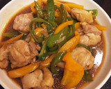鶏肉とピーマンの酢豚風 甘辛炒め作り方6写真